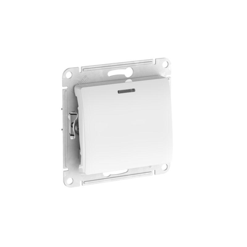 Переключатель 1-кл. Glossa (сх. 6а) 10AX с подсветкой быстрозажим. клем. механизм бел. SE GSL000163S