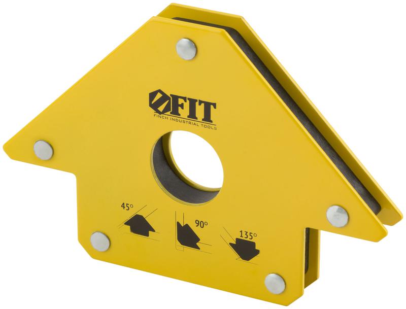 Угольник для сварки магнитный тип "стрелка" усилие до 23кг FIT 81802