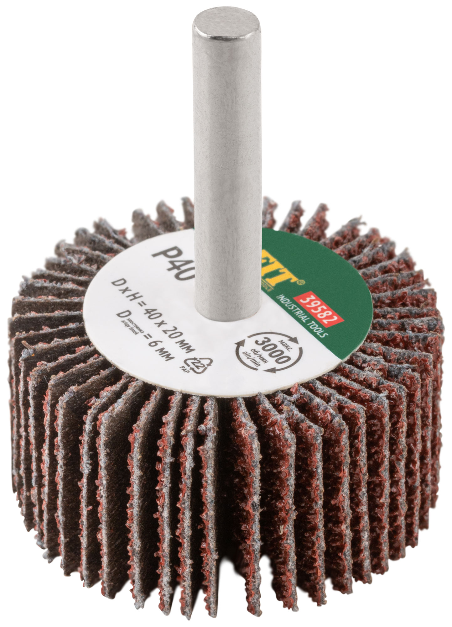 Диск лепестковый для дрели радиальный  40х20х6 мм   Р 40