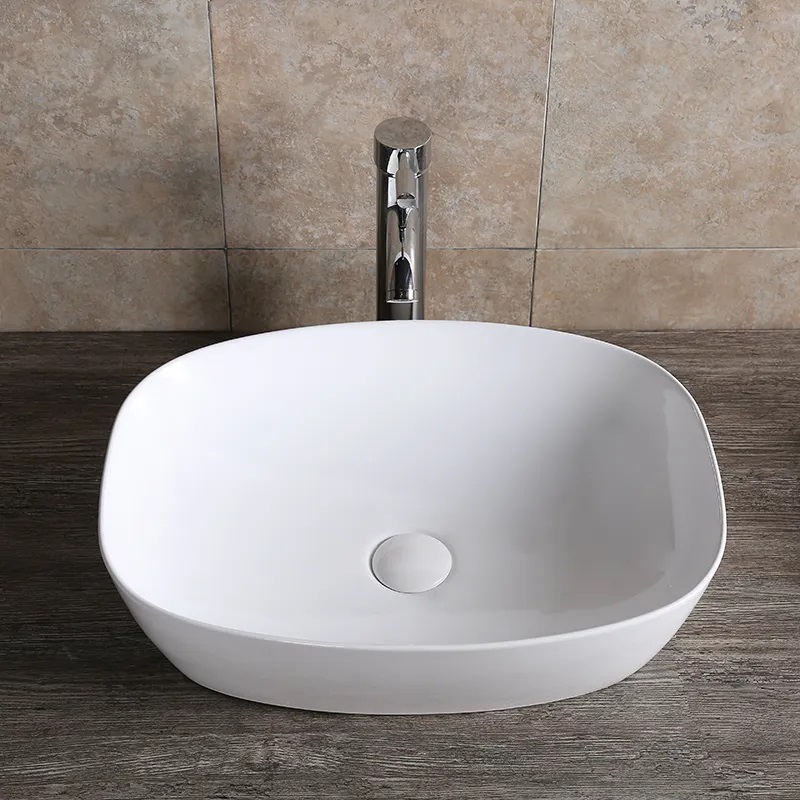 Раковина CR0064 накладная, белая, прямоугольная 510х390х140 Ceruttispa