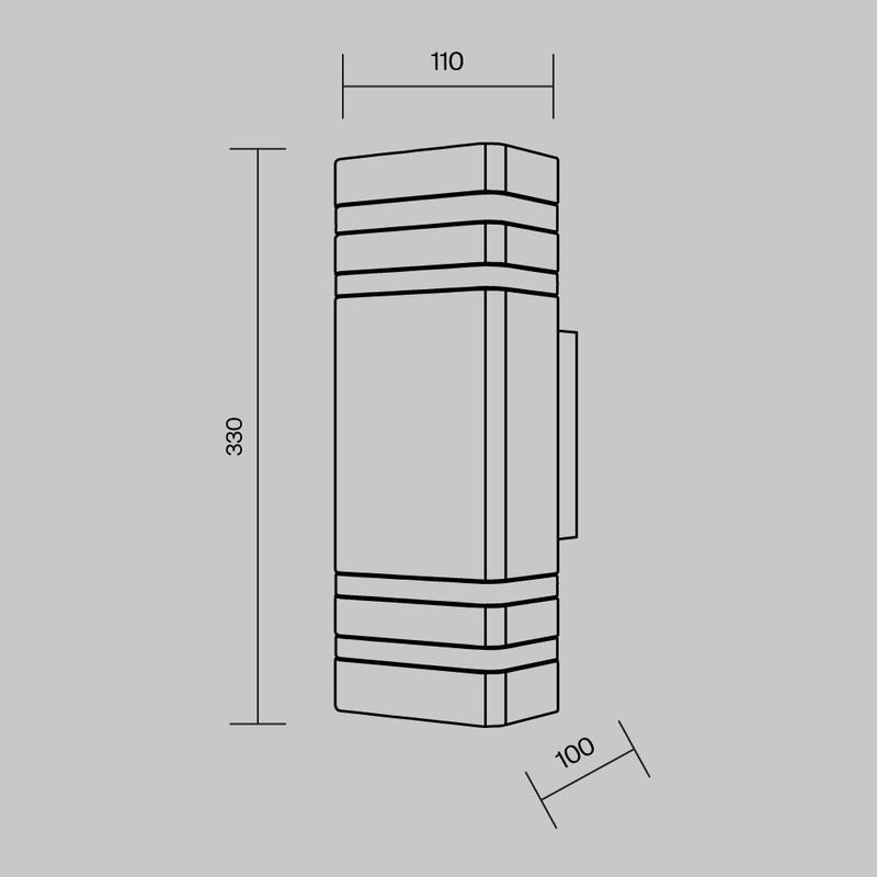 Светильник настенный бра Maytoni O578WL-02B