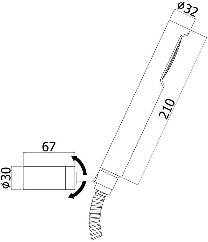 Душевой гарнитур Paffoni Birillo ZDUP036NO