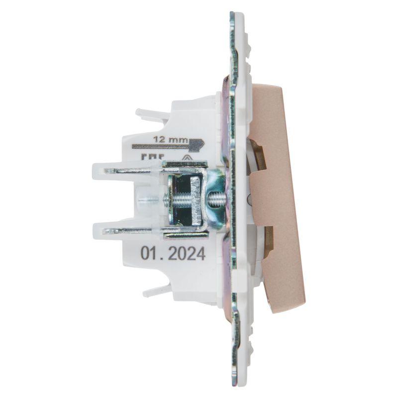 Выключатель 2-кл. SKANDY 10А SK-V04Sa песочн. IEK SK-V20-0-10-K98