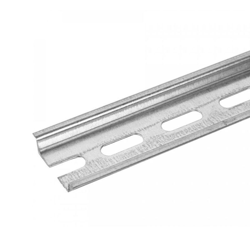 DIN-рейка перфорированная L125мм оцинк.(0.8мм) (уп.10шт) Промрукав PR08.5997