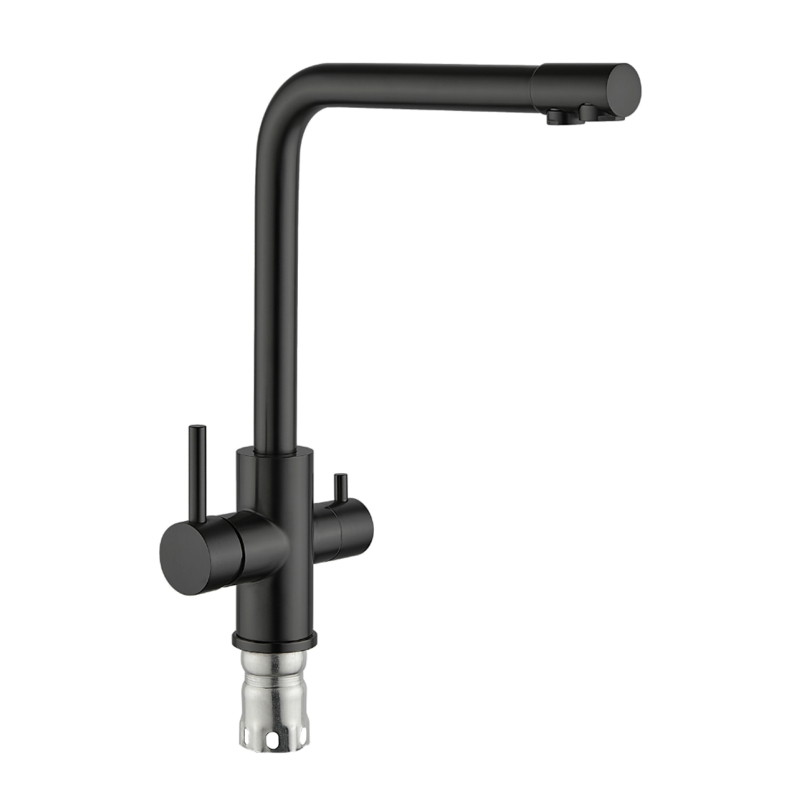 Смеситель для кухни с подключением к фильтру Fmark FS0862H, черный