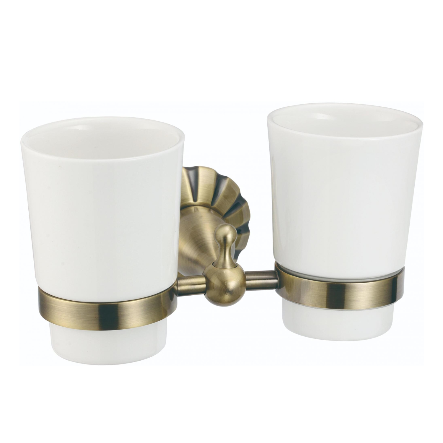 Стакан для ванной комнаты двойной Savol S-08968C, бронза