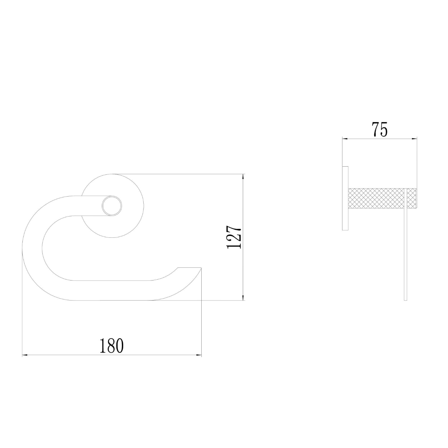 Держатель для туалетной бумаги Savol S-002152Q, графит