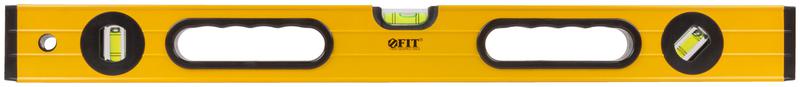 Уровень "Янтарь" 3 глазка ручки усиленный корпус фрезер. рабочая грань шкала 600мм FIT 18162