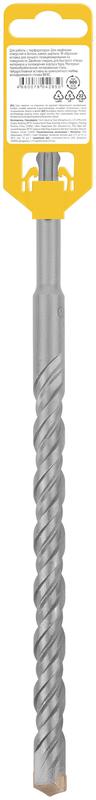 Бур по бетону SDS PLUS профи W-образная вставка двойная спираль 16х260мм FIT 32826