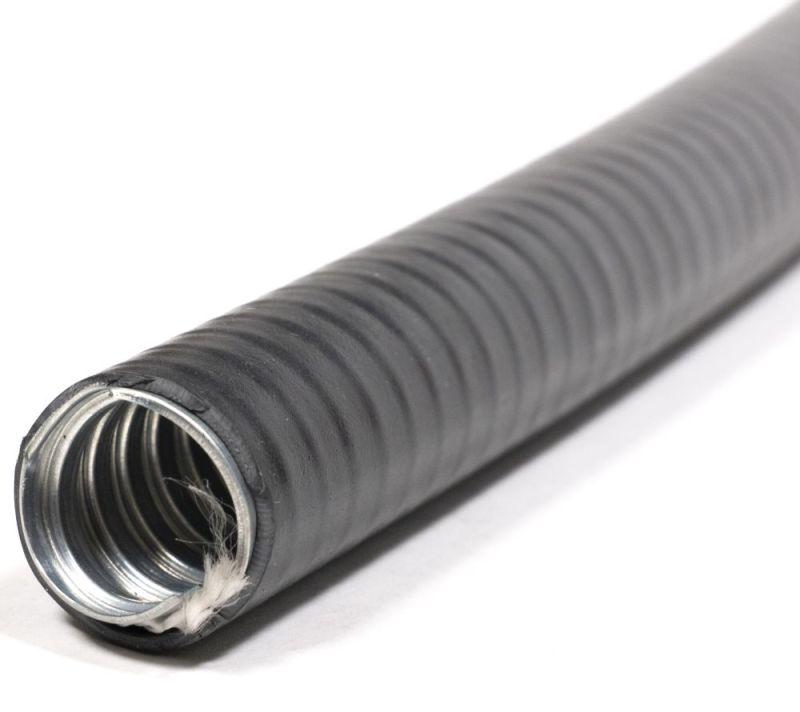 Металлорукав в ПВХ изоляции МПГ НГ толстостенный 12 с протяжкой (уп.50м) ГОФРОМАТИК zeta42818