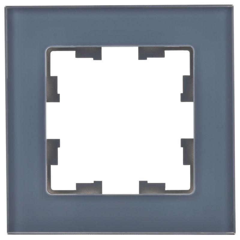 Рамка 1-м BRITE РУ-1-2-Бр стекло маренго матов. IEK BR-M12-G-31-K35