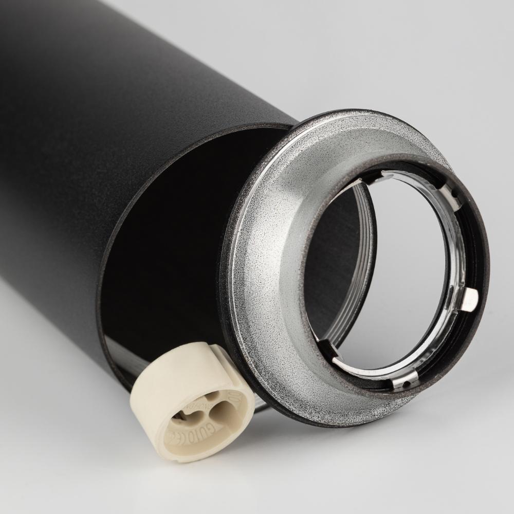 Подсветка PL1 GU10 BK 300 подвесной, GU10, D80*300мм, черный
