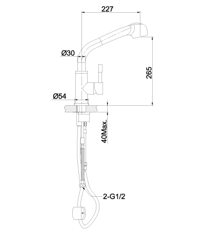 Смеситель для кухонной мойки Lemark Expert (LM5076S)