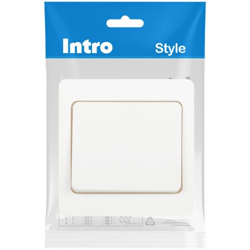 Кнопка СП Style 10А 250В IP20 бел. 7-109-01 Intro Б0060635