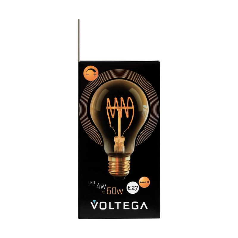 Лампа светодиодная Loft Led A60 4Вт 2800К E27 DIM Voltega 7078