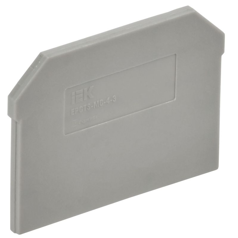 Заглушка для CTS-MC ARMAFIX 3 вывода 4кв.мм сер. IEK YCT12-00-3-K03-004-ZGL
