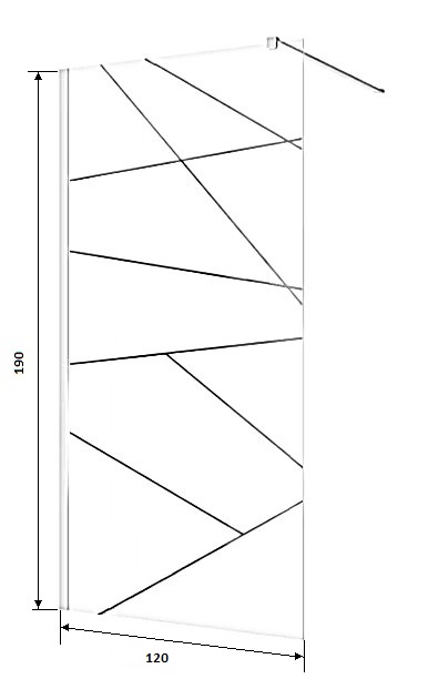Ограждение PICK T120 душевое Ceruttispa без поддона (120x190)