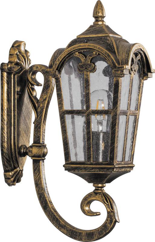 Светильник садово-парковый 60Вт 230В E27 черн. зол. PL102 FERON 11294