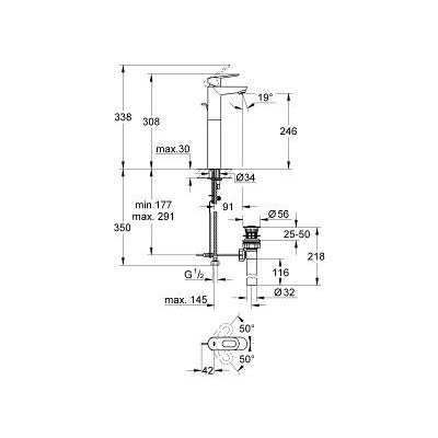 Смеситель Grohe BauLoop 32856000 для раковины