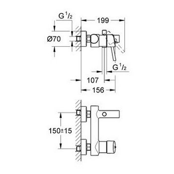 Смеситель Grohe Concetto 32211001 для ванны