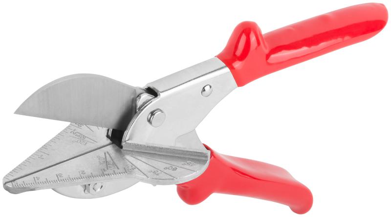 Ножницы для резки пластиковых профилей под углом с наковальней 215мм FIT 60060