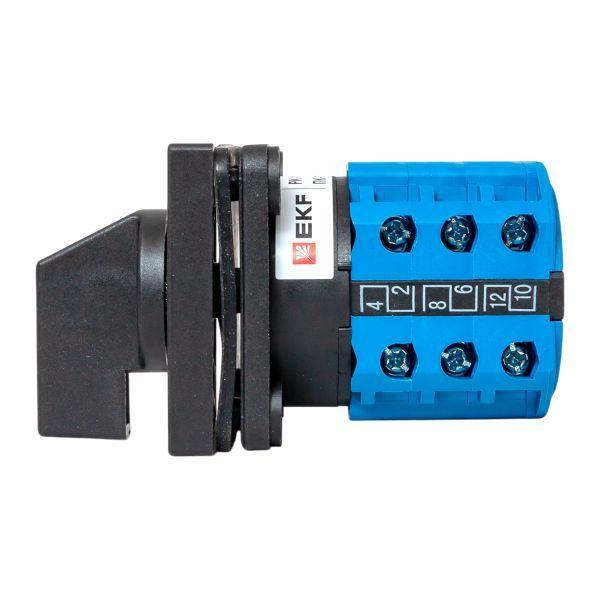 Переключатель кулачковый ПК-1-43 3п 10А "1-0-2" IP65 EKF pk-1-43-10-65
