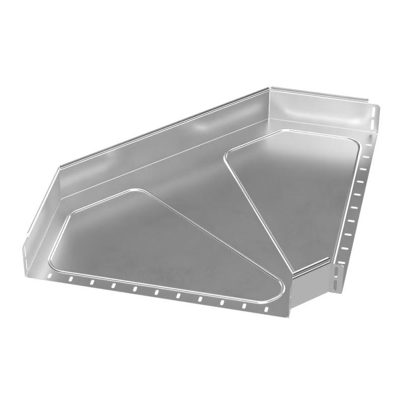 Угол для лотка горизонтальный 90град. 600х100 Стандарт INOX (AISI 304) Промрукав PR16.3514