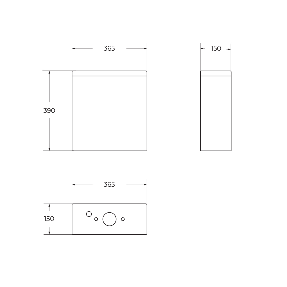 Бачок BelBagno AURORA BB8604T