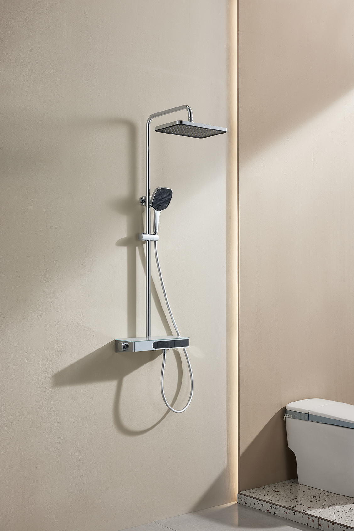 Душевая система ARROW AMG13SH870CP с термостатом, хром