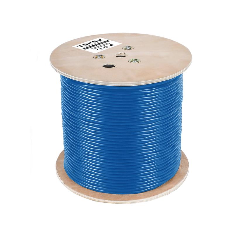Кабель витая пара F/UTP 4х2х23AWG(0.57мм) кат.6 нг(А)-HF (LSZH) indoor Fluked tested 305м (м) PRO TOKOV ELECTRIC TKP-C08-F/UTP-42-6-305-LSZH