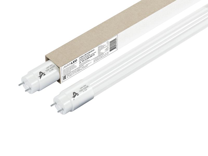 Лампа светодиодная AL T8-15-840-600-M 15Вт матов. 4000К нейтр. бел. G13 600мм РФ AVANLED 11106407