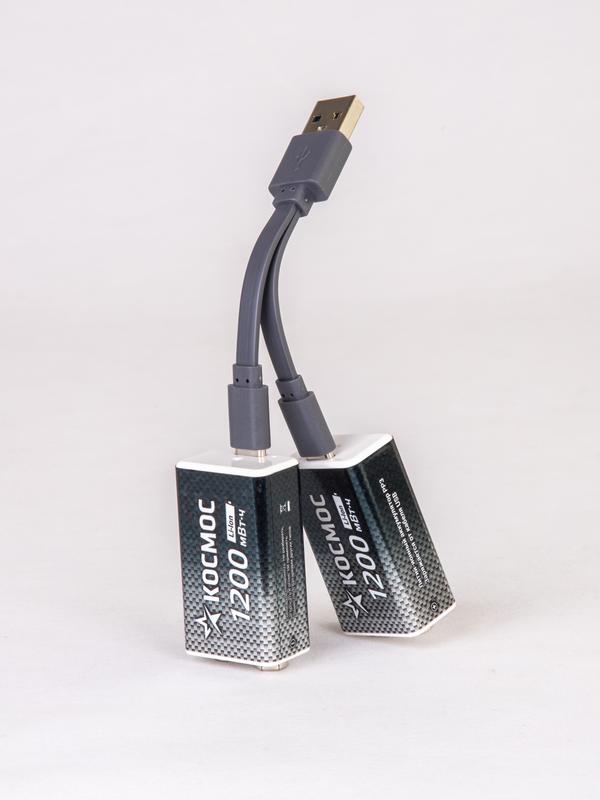 Аккумулятор крона Li-ion 9В 1200мАч (блист.1шт) КОСМОС KOCLi9V1200mAh1BL