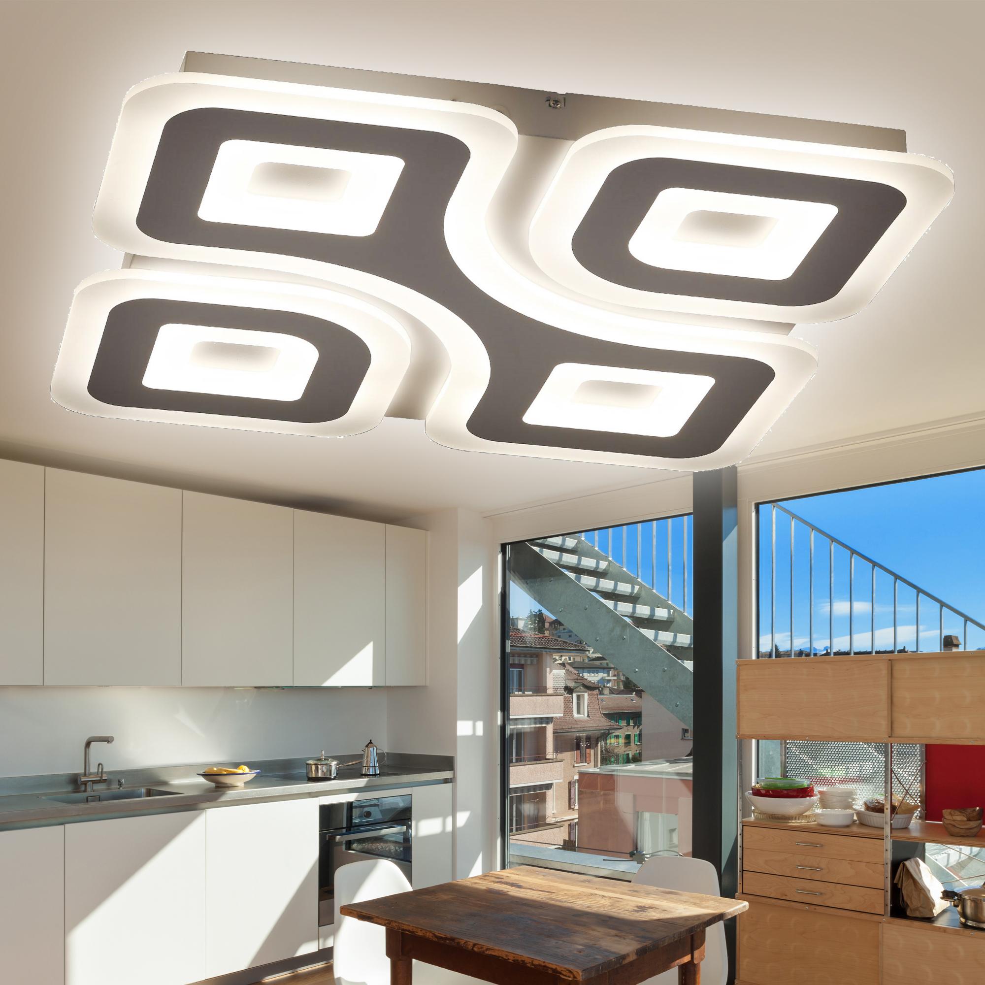 Светильник потолочный светодиодный GEO с ДУ SPB-6 GEO 4 RC 75 75Вт 3000-6500К