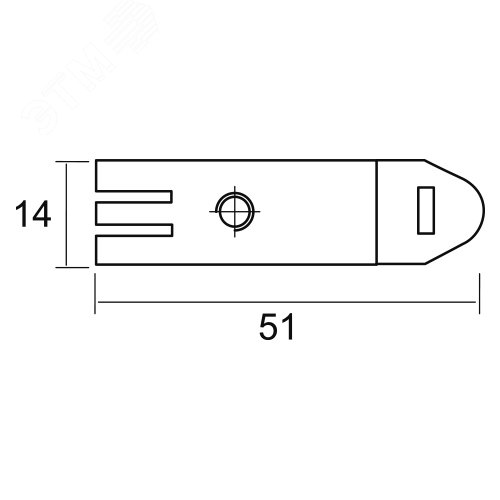 Клипса М5 под профиль OMEGA FIX KLIP