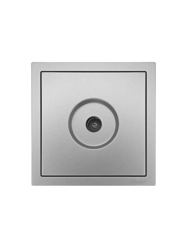 Розетка ТВ оконечная СП ZIMA IP20 сер. матов. LEZARD 704-7488-130