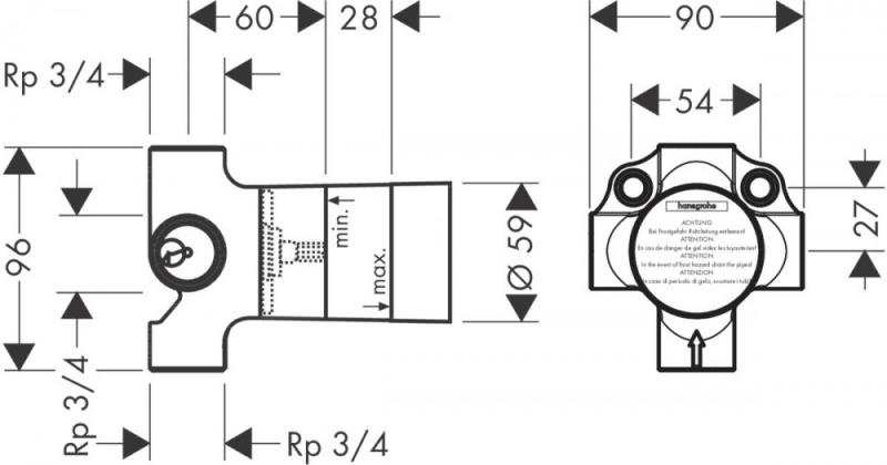 Скрытая часть Hansgrohe 16930180