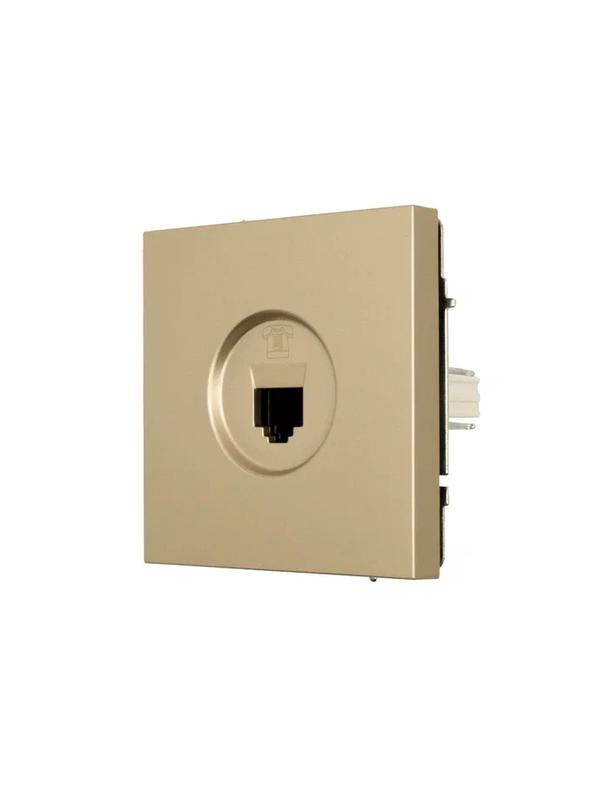 Розетка телефонная евро СП ZIMA IP20 зол. LEZARD 704-3688-137