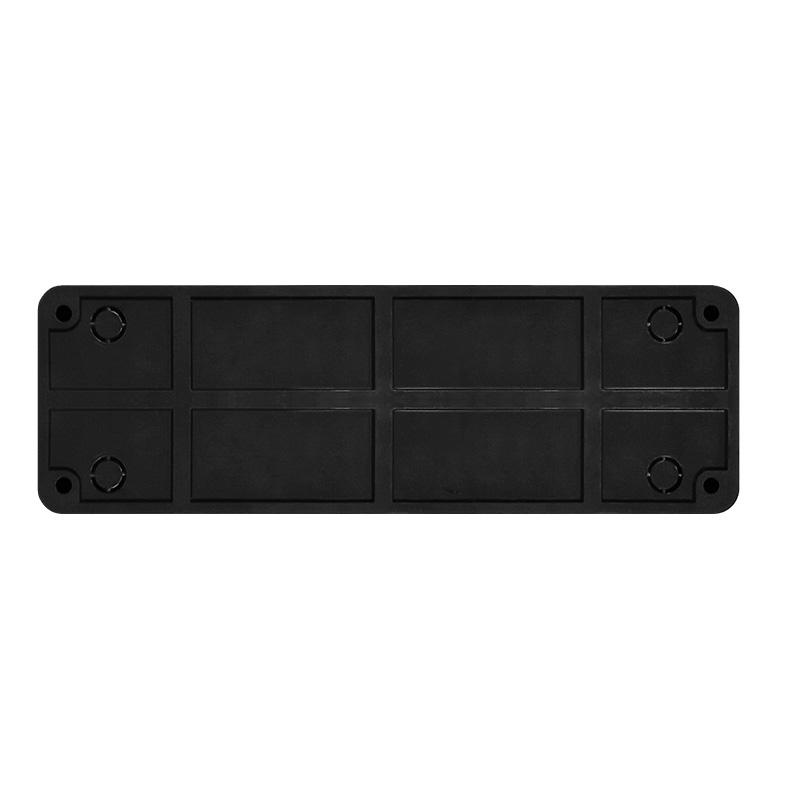 Розетка 4-м ОП Олимп 16А IP20 с заземл. черн. Universal 2221