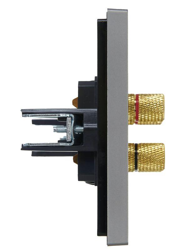 Аудиорозетка 4-м FORTE&PIANO FP539 сталь IEK FP-S40-K46