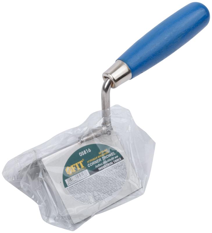 Кельма угловая нержавеющая наружная 60х60х80мм FIT 05816