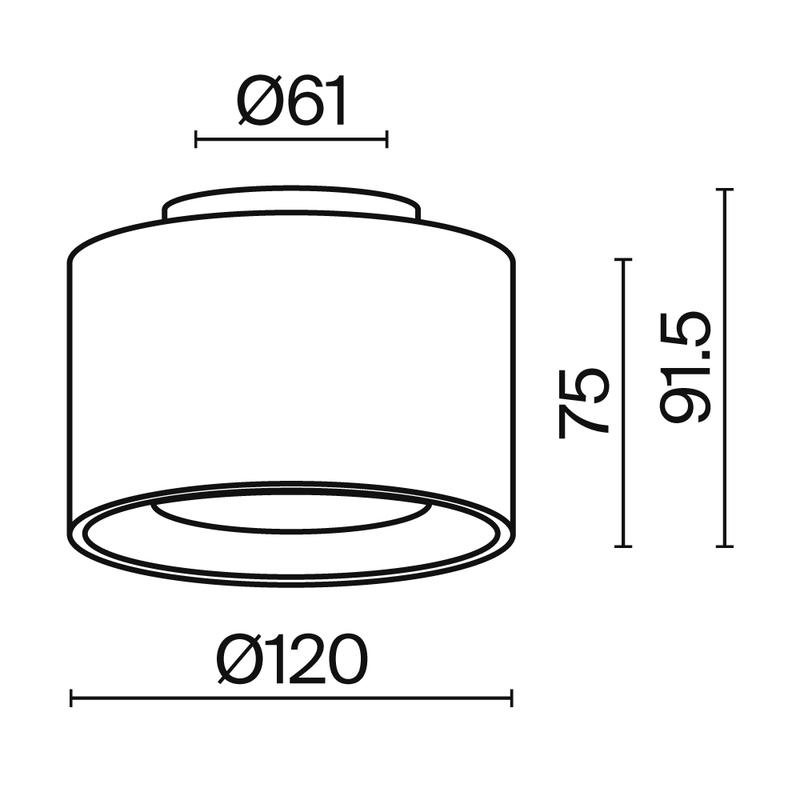 Светильник Planet 1х16Вт 4000К 90град. потолочн. Maytoni C009CW-L16B4K