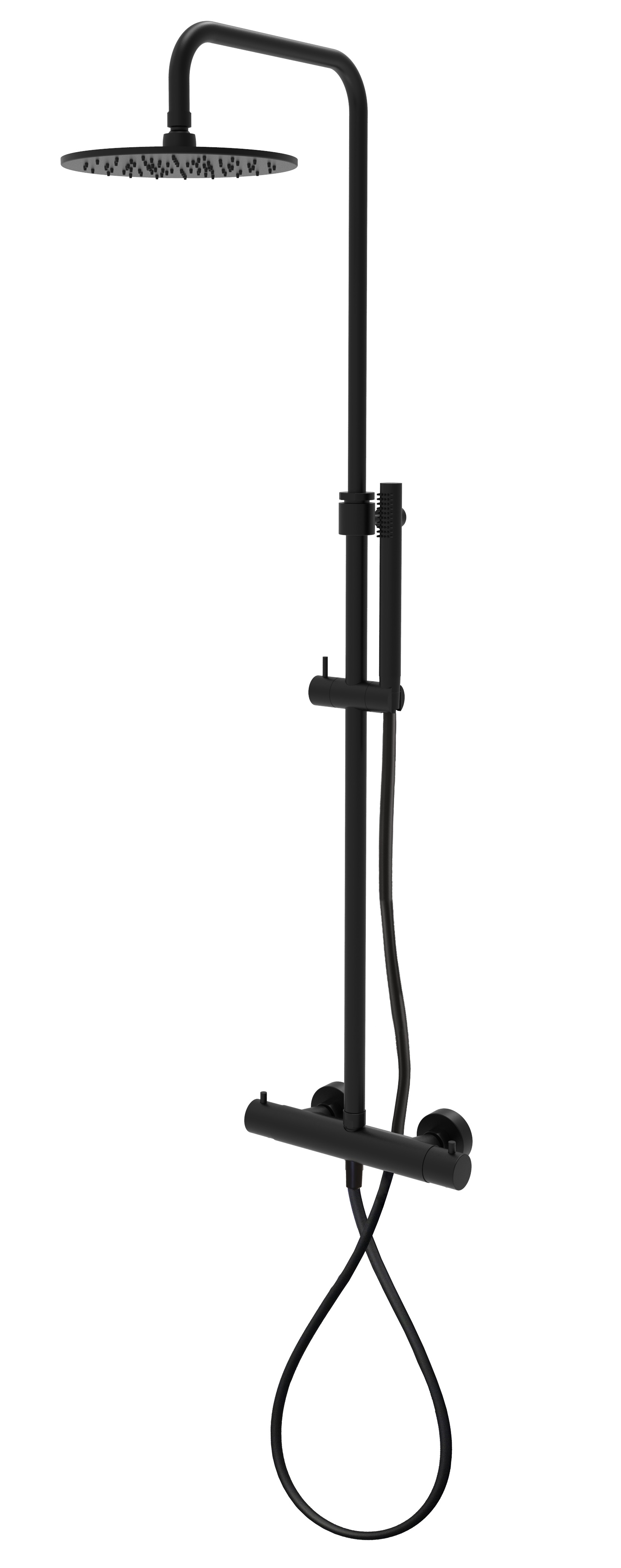 ZCOL638LIQNO Душ система термостат, Черный матовый Mini BIRILLO Paffoni