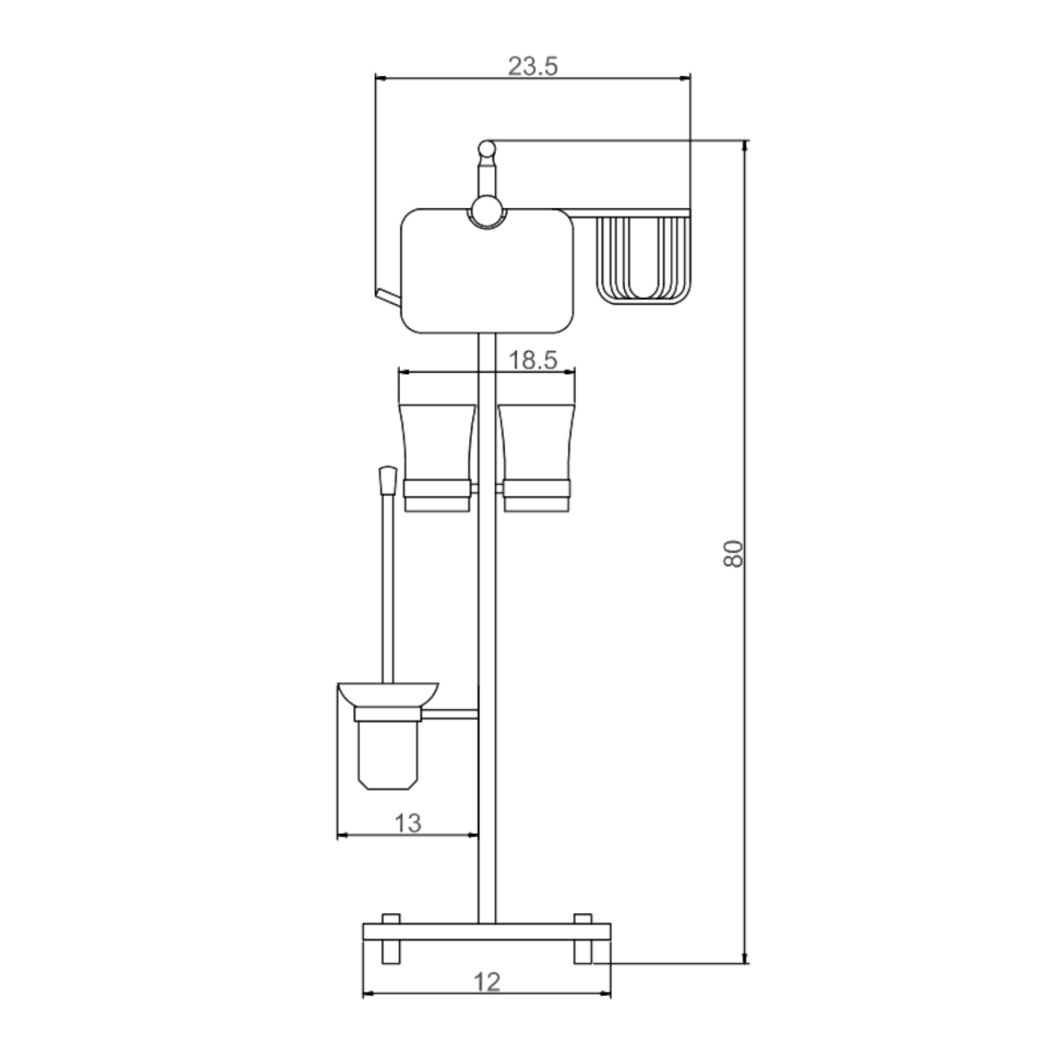 Напольная стойка Savol S-00A03, хром