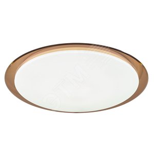 Светильник потолочный светодиодный Классик с ДУ SPB-6-70-RC Saturn 70Вт 3000-6500К 5950Лм коричневый кант