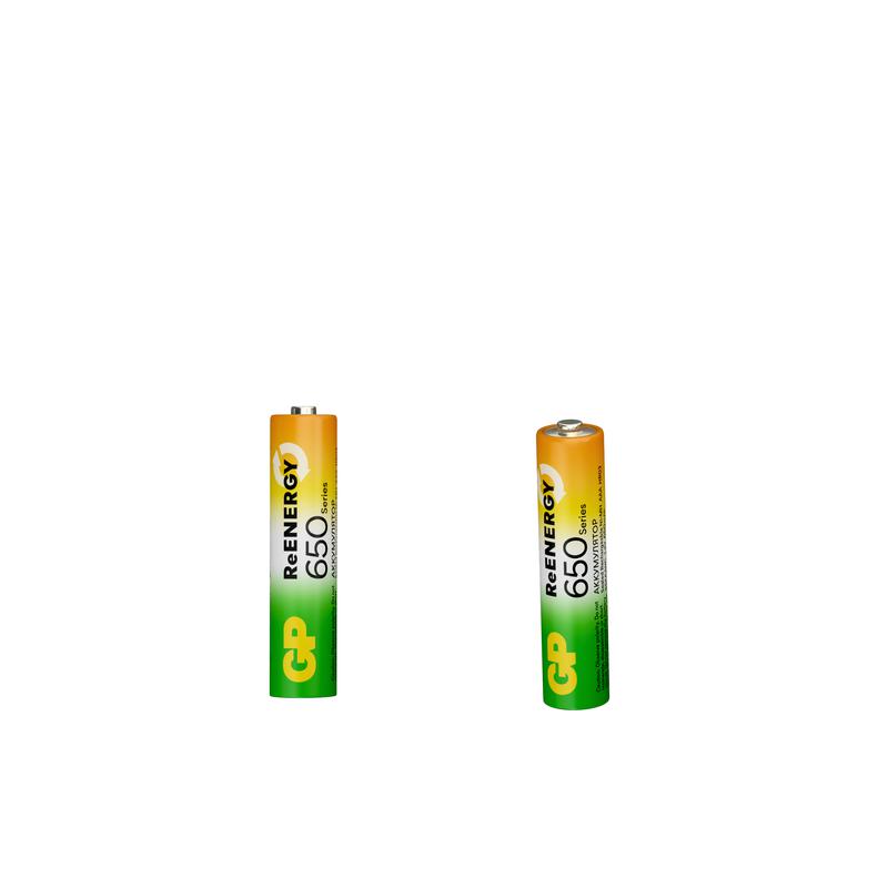 Аккумулятор AAA/HR03 ReEnergy 1.2В 650мА.ч (блист.2шт) GP 20266