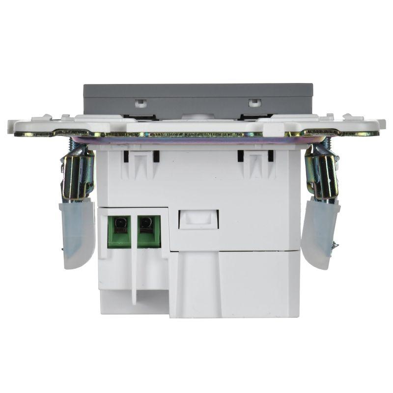 Розетка USB A+C 3.1А SKANDY SK-R14Gr сер. IEK SK-U22-D31-K03