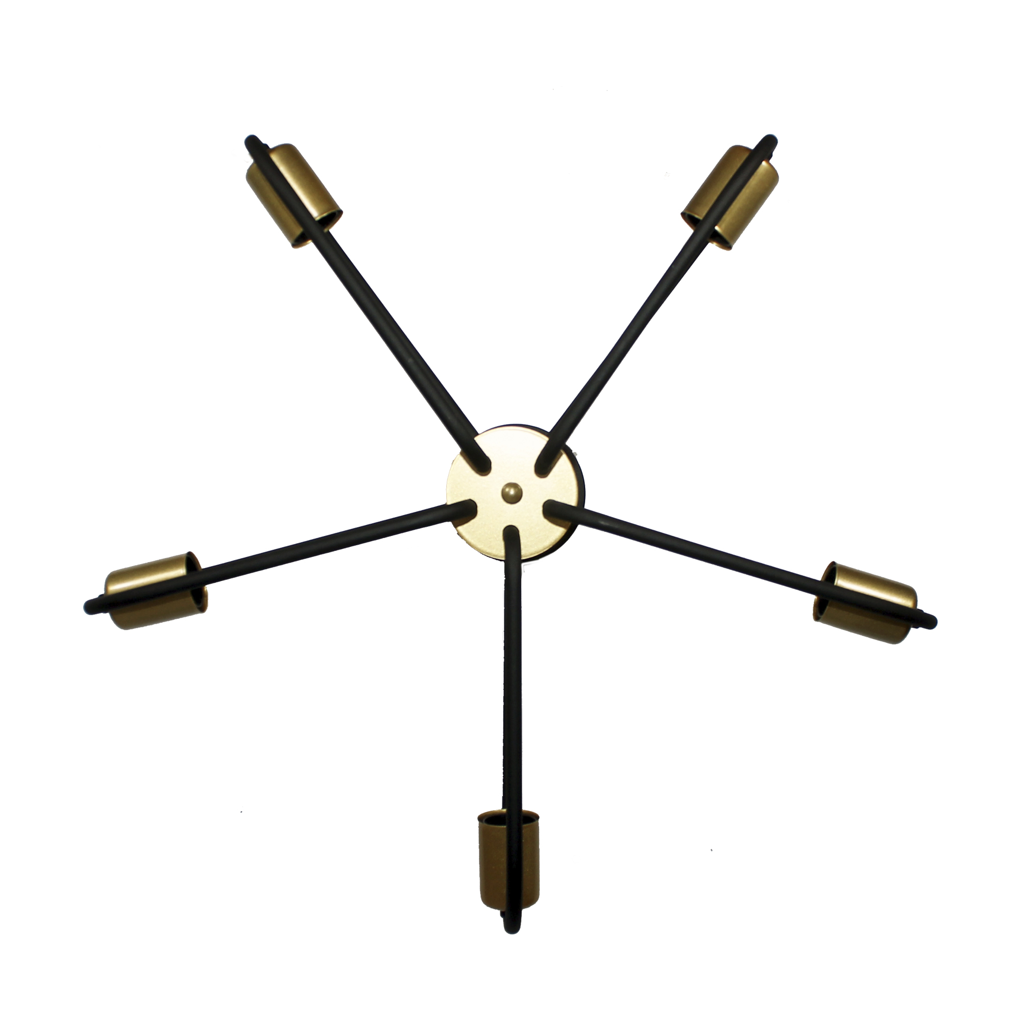 Светильник потолочный Солей 151 черн.зол. НПБ 01-5х60-166 Е27