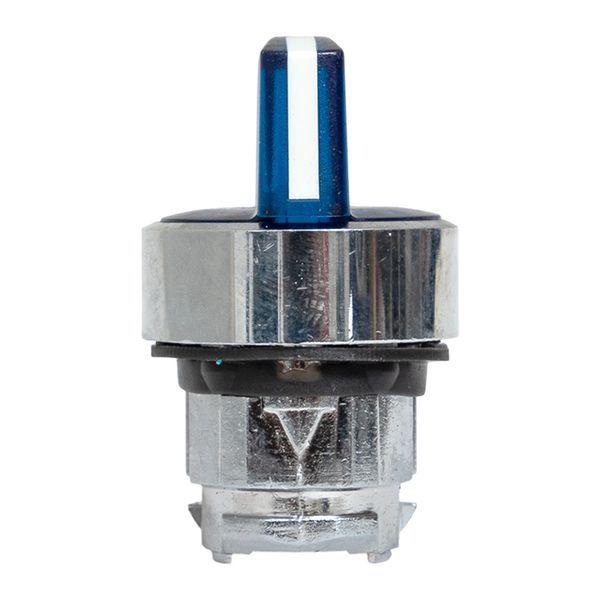 Механизм переключателя исполнительный XB4 IP65 на 3 положения возвратный без фиксации с подсветкой с короткой ручкой син. EKF XB4BD3L-B-65