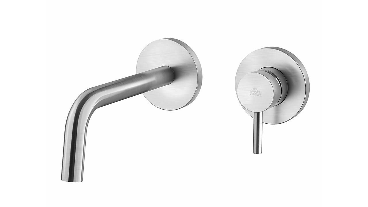 Смеситель для раковины Paffoni LIGHT LIG006ST70 встраиваемый Сталь