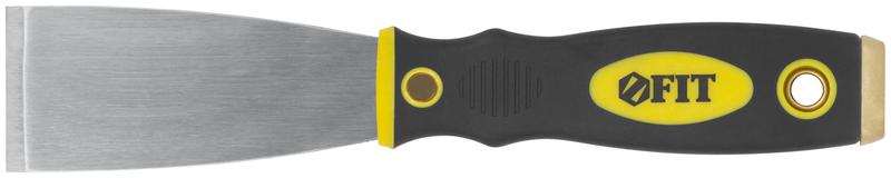 Шпатель для удаления ржавчины профи толщ. лезвия 1мм двухкомп. ручка сметал. бойком 1.5дюйм (40мм) FIT 06671